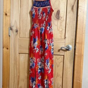 Bailey Blue Red and Blue Maxi Dress